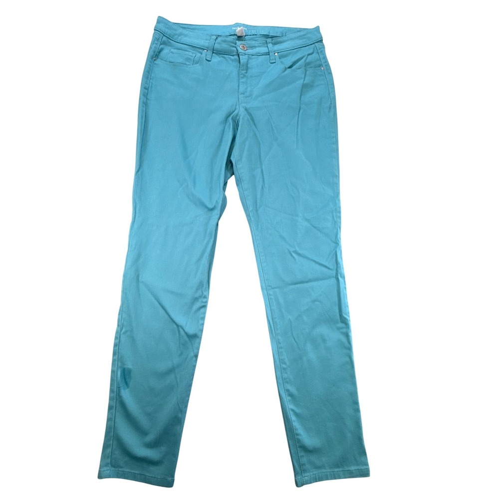 Style & Co Curvy Tummy Control Skinny Leg Jeans Teal Blue Size 12